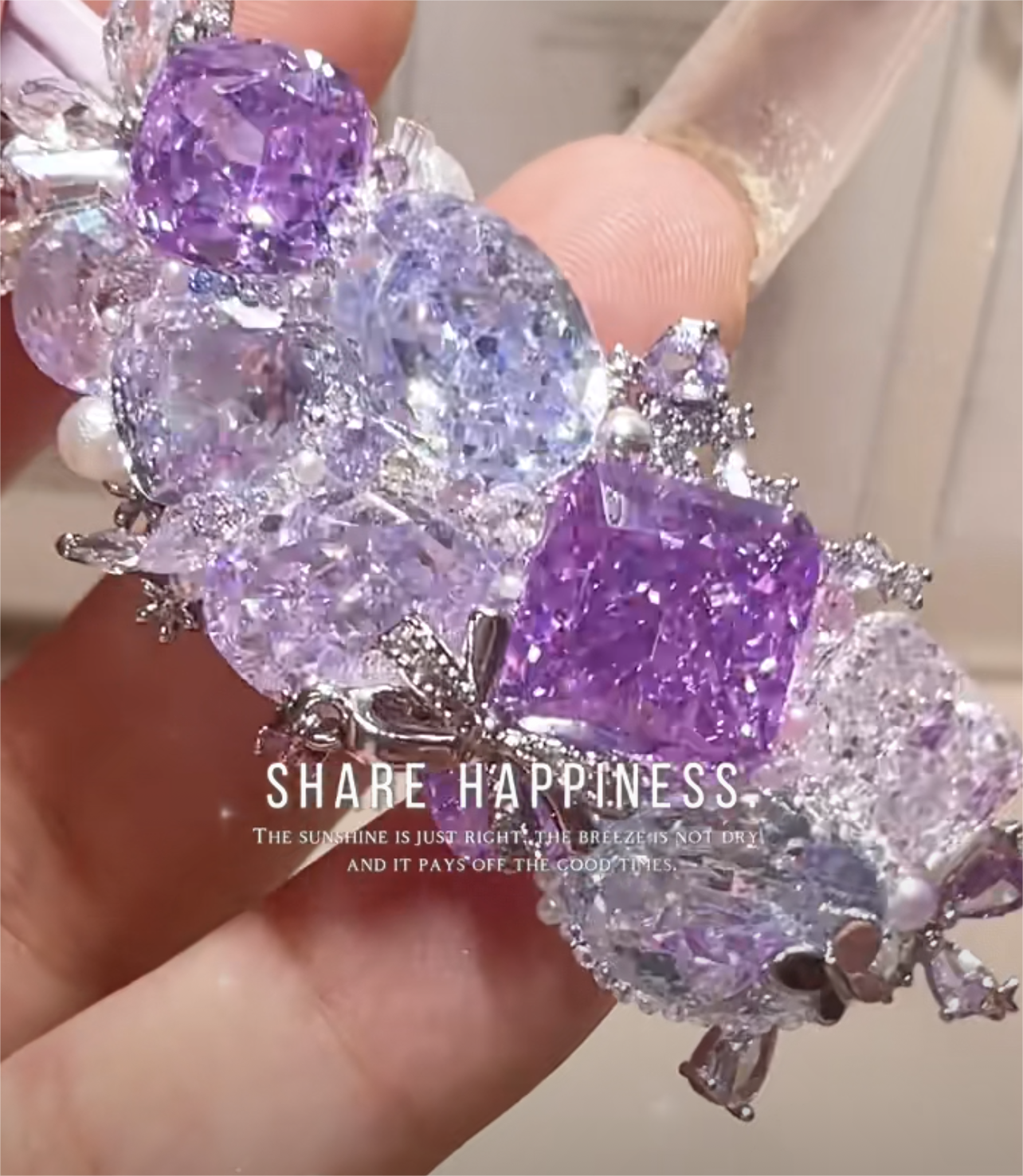 【A001】  Gaga DIY Lucky Bags Crystal *Diamonds* Shiny Open in Live